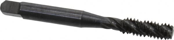 Spiral Flute Tap: 1/4-20 UNC, 3 Flutes, Bottoming, 3B Class of Fit, High Speed Steel, Oxide Coated MPN:K033011AS