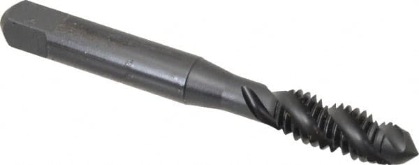 Spiral Flute Tap: 5/16-18 UNC, 3 Flutes, Plug, 3B Class of Fit, High Speed Steel, Oxide Coated MPN:K033014AS