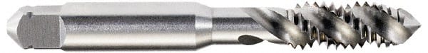 Spiral Flute Tap: 7/16-20, UNF, 3 Flute, Plug, High Speed Steel, Oxide Finish MPN:K033024AS