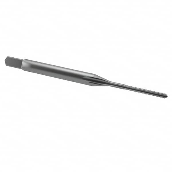 Spiral Point Tap: #0-80 UNF, 2 Flutes, Plug, 2B Class of Fit, High Speed Steel, Bright Finish MPN:K008007AS