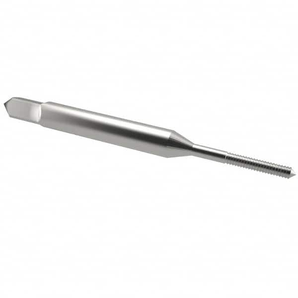 Spiral Point Tap: #1-64 UNC, 2 Flutes, Plug, 2B Class of Fit, High Speed Steel, Bright Finish MPN:K008017AS