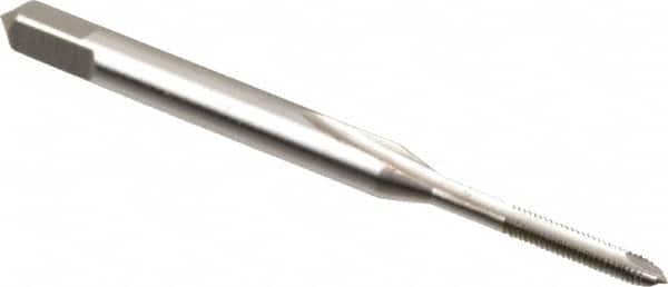 Spiral Point Tap: #1-72 UNF, 2 Flutes, Plug, 2B Class of Fit, High Speed Steel, Bright Finish MPN:K008027AS