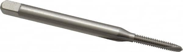 Spiral Point Tap: #2-56 UNC, 2 Flutes, Plug, 2B Class of Fit, High Speed Steel, Bright Finish MPN:K008043AS