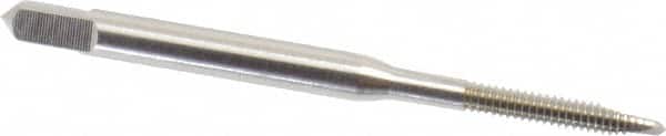 Spiral Point Tap: #3-48 UNC, 2 Flutes, Plug, 2B Class of Fit, High Speed Steel, Bright Finish MPN:K008061AS