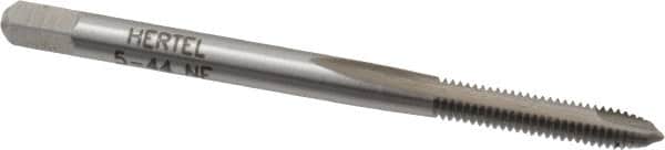 Spiral Point Tap: #5-44 UNF, 2 Flutes, Plug, 2B Class of Fit, High Speed Steel, Bright Finish MPN:K008135AS
