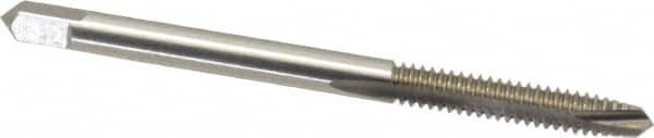 Spiral Point Tap: #6-32 UNC, 2 Flutes, Plug, 3B Class of Fit, High Speed Steel, Bright Finish MPN:K008156AS