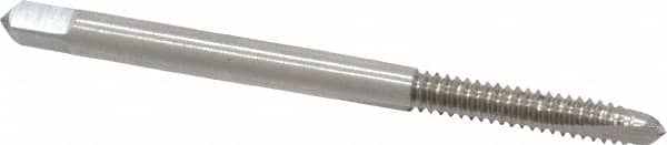 Spiral Point Tap: #6-32 UNC, 2 Flutes, Plug, 2B Class of Fit, High Speed Steel, Bright Finish MPN:K008157AS