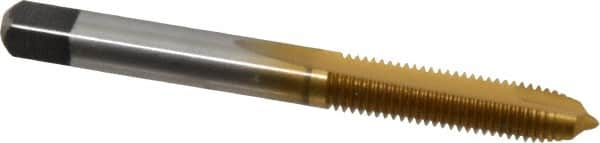 Spiral Point Tap: 1/4-28 UNF, 2 Flutes, Plug, High Speed Steel, TiN Coated MPN:K008363AS25