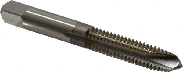 Spiral Point Tap: 3/8-16 UNC, 3 Flutes, Plug, High Speed Steel, Bright Finish MPN:K008445AS