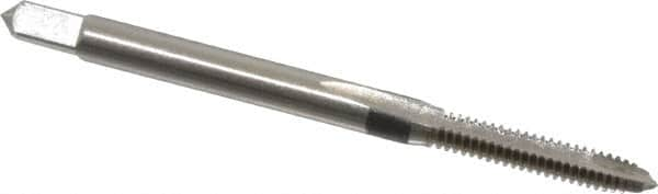 Spiral Point Tap: #4-40, UNC, 2 Flutes, Plug, High Speed Steel, Bright Finish MPN:K011014AS