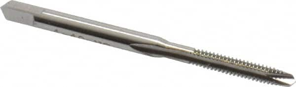 Spiral Point Tap: #4-40, UNC, 2 Flutes, Plug, High Speed Steel, Bright Finish MPN:K011015AS