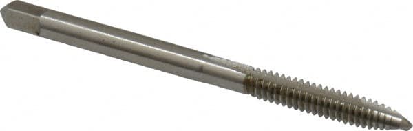 Spiral Point Tap: #6-32, UNC, 2 Flutes, Plug, High Speed Steel, Bright Finish MPN:K011035AS