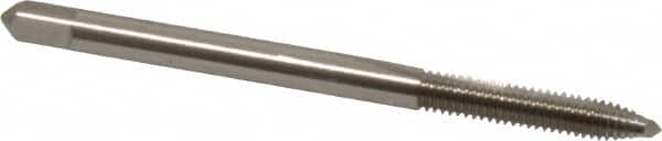 Spiral Point Tap: #6-40 UNF, 2 Flutes, Plug, High Speed Steel, Bright Finish MPN:K011182AS