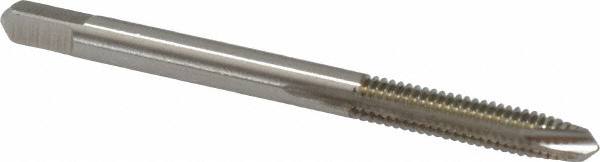 Spiral Point Tap: #8-32 UNC, 2 Flutes, Plug, High Speed Steel, Bright Finish MPN:K011205AS