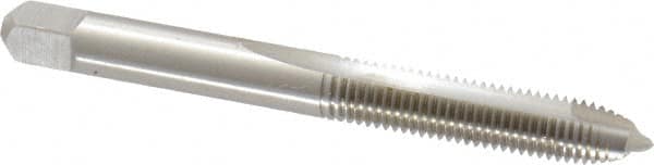 Spiral Point Tap: 1/4-28 UNF, 2 Flutes, Plug, High Speed Steel, Bright Finish MPN:K014549AS