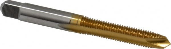 Spiral Point Tap: M7x1.00 Metric Coarse, 2 Flutes, Plug, High Speed Steel, TiN Coated MPN:K020203AS25