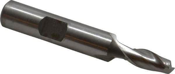 Square End Mill: 0.2559'' Dia, 9/16'' LOC, 3/8'' Shank Dia, 2-3/8'' OAL, 2 Flutes, Cobalt MPN:10819