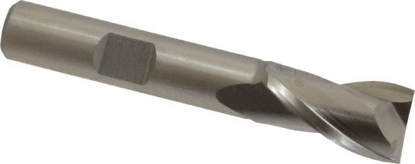 Square End Mill: 0.4724'' Dia, 13/16'' LOC, 3/8'' Shank Dia, 2-1/2'' OAL, 2 Flutes, Cobalt MPN:10830