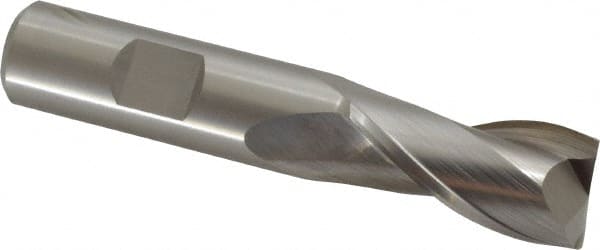 Square End Mill: 0.6693'' Dia, 1-5/16'' LOC, 5/8'' Shank Dia, 3-7/16'' OAL, 2 Flutes, Cobalt MPN:10840