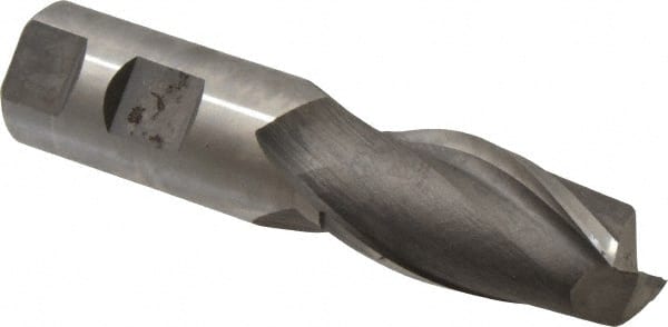 Square End Mill: 0.9843'' Dia, 2'' LOC, 1'' Shank Dia, 4-1/2'' OAL, 2 Flutes, Cobalt MPN:10856