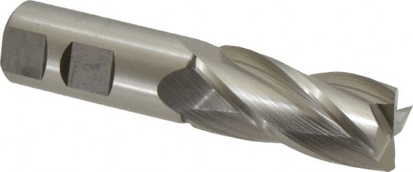 Square End Mill: 0.9055'' Dia, 1-7/8'' LOC, 7/8'' Shank Dia, 4-1/8'' OAL, 4 Flutes, Cobalt MPN:11780