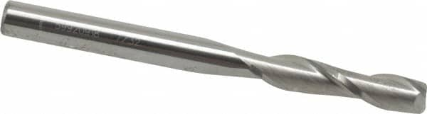 Square End Mill: 7/32'' Dia, 1'' LOC, 1/4'' Shank Dia, 2-1/2'' OAL, 2 Flutes, Solid Carbide MPN:750163