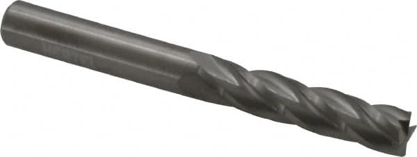 Square End Mill: 9/32'' Dia, 1-1/4'' LOC, 5/16'' Shank Dia, 2-1/2'' OAL, 4 Flutes, Solid Carbide MPN:750573