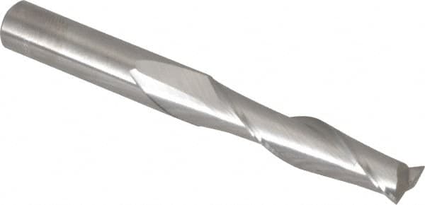 Square End Mill: 9/32'' Dia, 1'' LOC, 5/16'' Shank Dia, 2-1/2'' OAL, 2 Flutes, Solid Carbide MPN:750687