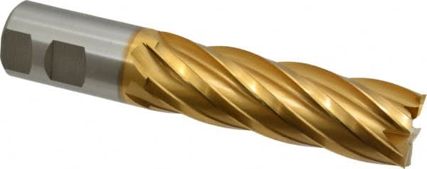 Square End Mill: 1-1/4'' Dia, 4'' LOC, 1-1/4'' Shank Dia, 6-1/2'' OAL, 6 Flutes, Cobalt MPN:CAT83979K