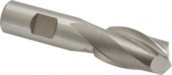 Square End Mill: 7/8'' Dia, 1-1/2'' LOC, 3/4'' Shank Dia, 3-3/4'' OAL, 2 Flutes, High Speed Steel MPN:E1030907