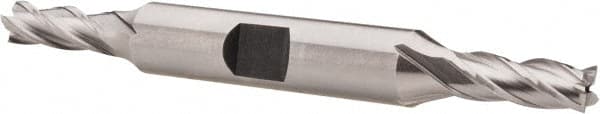 Square End Mill: 15/64'' Dia, 5/8'' LOC, 3/8'' Shank Dia, 3-3/8'' OAL, 4 Flutes, High Speed Steel MPN:E1051015