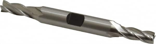 Square End Mill: 17/64'' Dia, 11/16'' LOC, 3/8'' Shank Dia, 3-3/8'' OAL, 4 Flutes, High Speed Steel MPN:E1051017