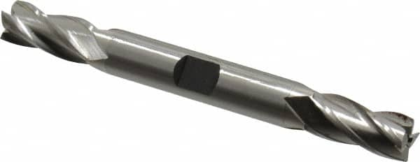 Square End Mill: 23/64'' Dia, 3/4'' LOC, 3/8'' Shank Dia, 3-1/2'' OAL, 4 Flutes, High Speed Steel MPN:E1051023