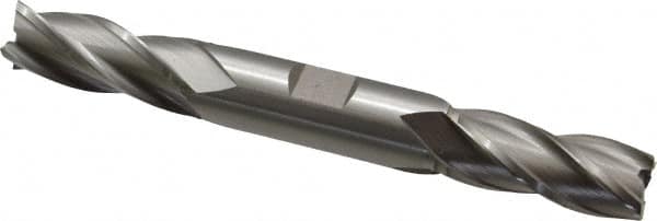 Square End Mill: 19/32'' Dia, 1-3/8'' LOC, 5/8'' Shank Dia, 5'' OAL, 4 Flutes, High Speed Steel MPN:E1051038