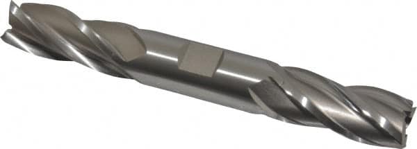 Square End Mill: 3/4'' Dia, 1-5/8'' LOC, 3/4'' Shank Dia, 5-5/8'' OAL, 4 Flutes, High Speed Steel MPN:E1051048