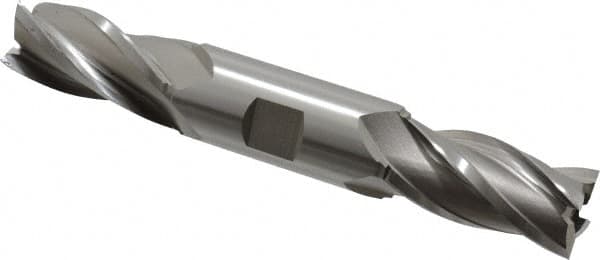 Square End Mill: 15/16'' Dia, 1-7/8'' LOC, 1'' Shank Dia, 6-3/8'' OAL, 4 Flutes, High Speed Steel MPN:E1051060