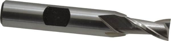 Square End Mill: 5/16'' Dia, 9/16'' LOC, 3/8'' Shank Dia, 2-5/16'' OAL, 2 Flutes, Cobalt MPN:E2030020