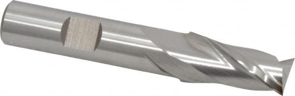 Square End Mill: 9/16'' Dia, 1-1/8'' LOC, 1/2'' Shank Dia, 3-1/8'' OAL, 2 Flutes, Cobalt MPN:E2030036