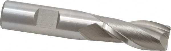 Square End Mill: 5/8'' Dia, 1-5/16'' LOC, 5/8'' Shank Dia, 3-7/16'' OAL, 2 Flutes, Cobalt MPN:E2030040