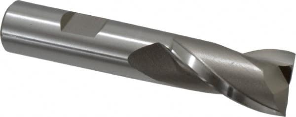 Square End Mill: 3/4'' Dia, 1-5/16'' LOC, 5/8'' Shank Dia, 3-7/16'' OAL, 2 Flutes, Cobalt MPN:E2030905