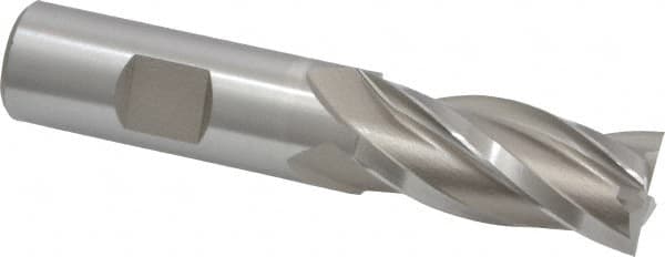 Square End Mill: 3/4'' Dia, 1-5/8'' LOC, 3/4'' Shank Dia, 3-7/8'' OAL, 4 Flutes, Cobalt MPN:E2039048