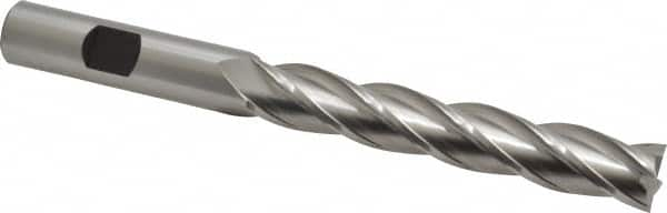 Square End Mill: 1/2'' Dia, 3'' LOC, 1/2'' Shank Dia, 5'' OAL, 4 Flutes, Cobalt MPN:E2041032