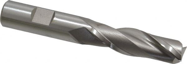 Square End Mill: 5/8'' Dia, 2'' LOC, 5/8'' Shank Dia, 4-1/8'' OAL, 2 Flutes, Cobalt MPN:E2080040