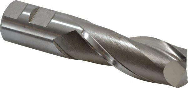 Square End Mill: 1-1/4'' Dia, 3'' LOC, 1-1/4'' Shank Dia, 5-1/2'' OAL, 2 Flutes, Cobalt MPN:E2080116