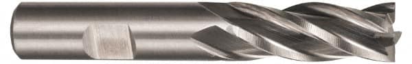 Square End Mill: 3/4'' Dia, 2-1/4'' LOC, 3/4'' Shank Dia, 4-1/2'' OAL, 4 Flutes, Cobalt MPN:E299914046