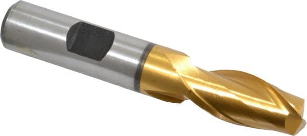 Square End Mill: 1/2'' Dia, 1'' LOC, 1/2'' Shank Dia, 3'' OAL, 2 Flutes, Cobalt MPN:E4030032