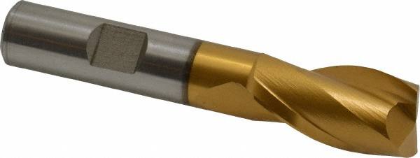 Square End Mill: 5/8'' Dia, 1-1/8'' LOC, 1/2'' Shank Dia, 3-1/8'' OAL, 2 Flutes, Cobalt MPN:E4030902