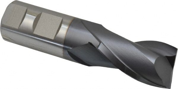 Square End Mill: 1'' Dia, 1-5/8'' LOC, 1'' Shank Dia, 4-1/8'' OAL, 2 Flutes, Cobalt MPN:E7030064