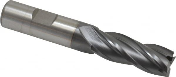 Square End Mill: 5/8'' Dia, 1-5/8'' LOC, 5/8'' Shank Dia, 3-3/4'' OAL, 4 Flutes, Cobalt MPN:E7039040