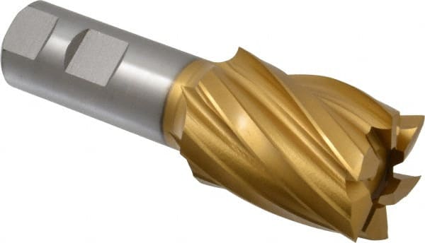 Square End Mill: 1-1/2'' Dia, 2'' LOC, 1'' Shank Dia, 4-1/2'' OAL, 6 Flutes, High Speed Steel MPN:E8032902